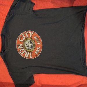 Distressed Iron City Beer Shirt